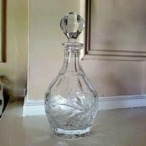 Vintage Crysral Decanter With Stopper
